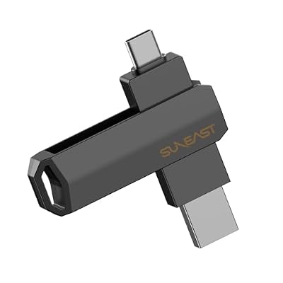 SUNEAST Dual Flash Drive 512GB- USB 3.2 Gen 2 Type-C & Type-A OTG Solid State Flash Drive up to 1050MB/s Read 950MB/s Write, External Mobile Storage for Smartphone/Tablet/Laptops/Desktops