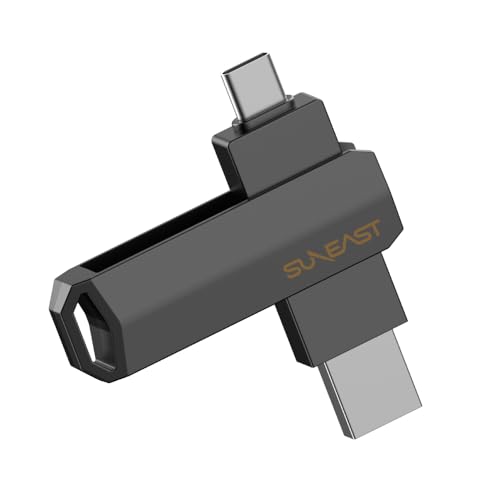 SUNEAST USB TypeA/TypeCΉ OtSSD 1TB ubN őǍx1050MB/s ő发x950MB/s [J[ۏ10