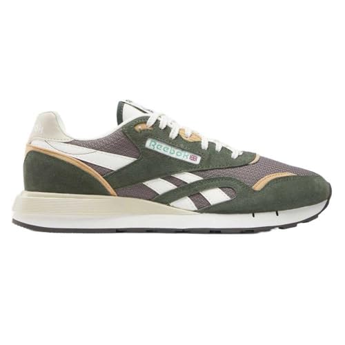 Reebok Unisex Classic Nylon 89 Trainers, Grit Green/Trek Grey/Chalk, 37.5 EU, Grit Green Trek Grey Chalk, 5.5 UK