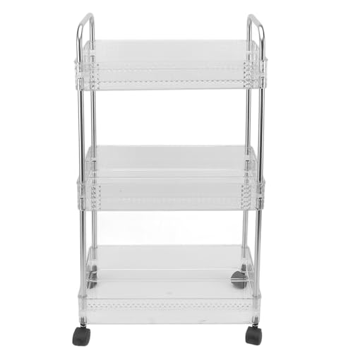 Rack de Armazenamento de Cozinha, Forte Capacidade de Carga Móvel, Prateleira Simples de 3 Camadas p