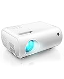 Projector, CLOKOWE LED Pico Video Projector for Home Theater Movie Projector