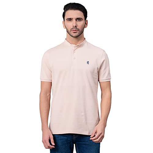 Image of Red Tape Henley Neck T-Shirt for Men | Comfortable & Breathable