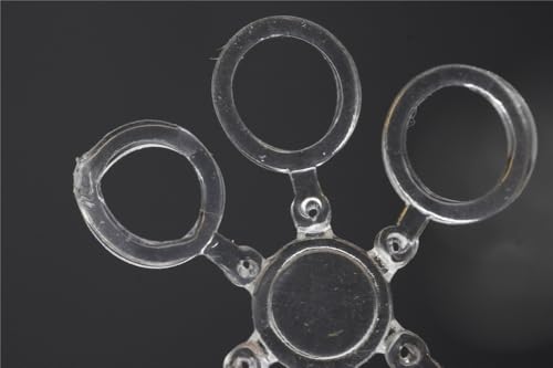 90 piezas anillas transparentes para cebo de carpa miniatura 6