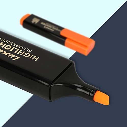 Image of Luxor Highlighter in Orange, Pack of 10, Ideal for Eye-Catching Summaries and Quick Notes