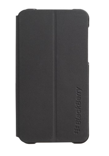 BlackBerry OEM Leather Flip Shell Pocket for BlackBerry Z10 - Black