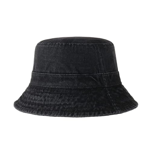 Image of Hot Summer Bucket Hat Trendy Cotton Sun Cap for Beach Golf Fishing | Breathable cotton, fun outdoor vacation style, packable boonie design for men and women