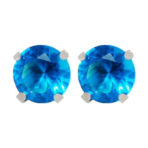 Risa ピアス 金属アレルギー 対応 両耳セット サージカルステンレス つけっぱなし ファーストピアス セカンドピアス オフィス おしゃれ かわいい レディース スタッドピアス 立爪 石 小さめ 小粒 華奢 3mm/シルバー,ターコイズ