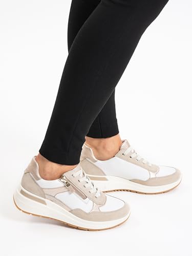 ARA Damen Sneaker Garda Shell,Weiss,Sand Gr. 43 – Ansicht 2