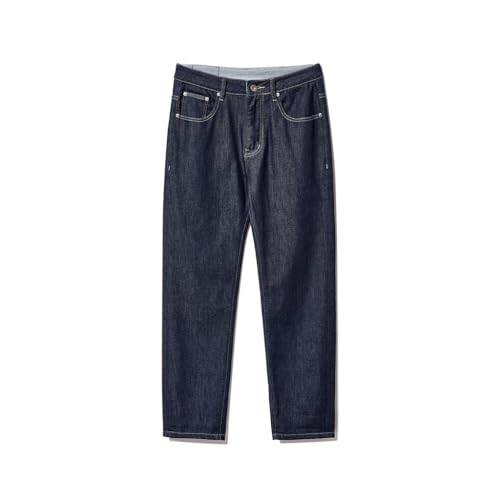 Loose Fitting Straight Leg Casual Cropped Jeans