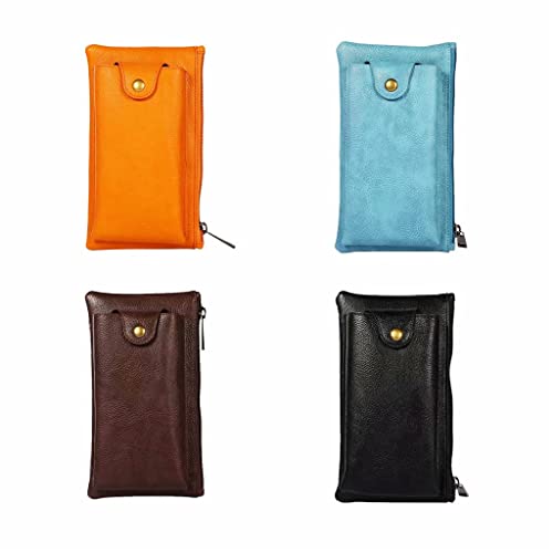 Outdoor Crossbody Leather Phone Bag Men Women Shoulder Wallet Case Zipper Card Holster3