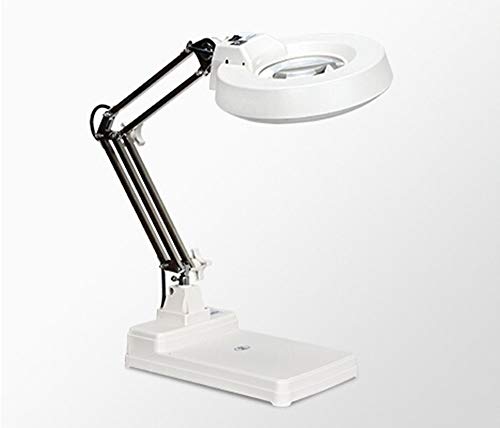 Loupe de bureau LED 10x HD avec lampe orientable pour lecture et couture - 2