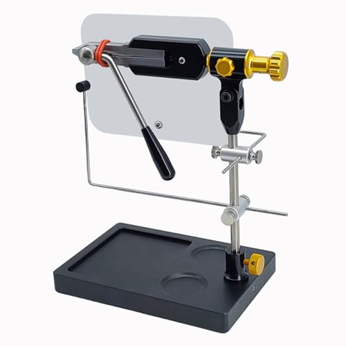 Étau attache-mouches à base rotative 360 degrés pour serrage précis d'outils de pêche