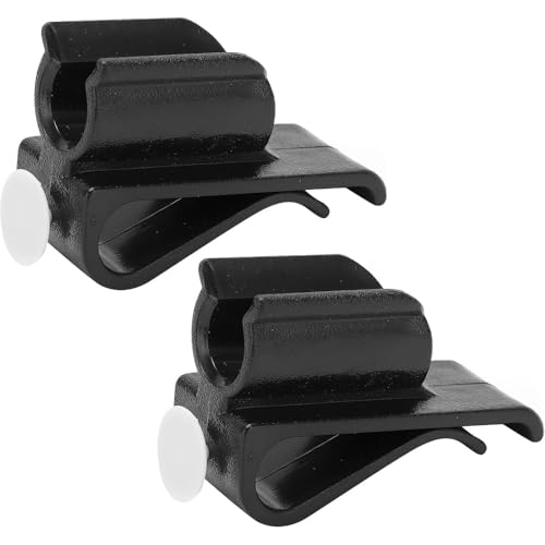 2Pcs Golf Club Holder, Golf Club Bag Accessories, Golf Club Bag Clips Holder Organizer Value Durable Plastic Black Putting Clip for Men Women Golfer Golf Accessories