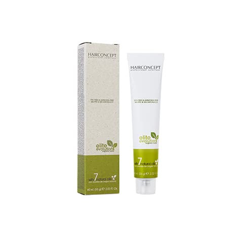 HC - ELITE EVOLUTION ORGANIC COLOR. Coloracion orgánica sin amoniaco. 60 ml. (6NF Rubio Osc. Natural Frio)