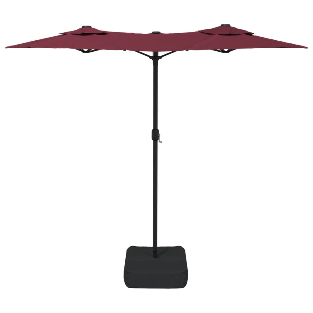 Genérico Sombrilla Doble de jardín Rojo Burdeos 316x145 cm,Casa y jardín,Jardín,Artículos de Exterior,Sombrillas,Rojo,362965