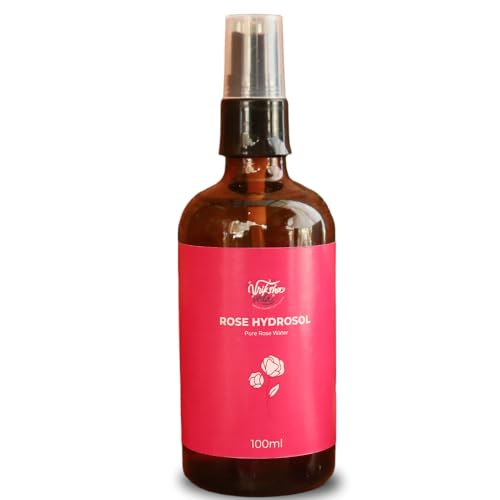 Vriksha Veda Rose Hydrosol I Steam Distilled I Rose Hydrosol For face Hydrating Facial Toner I For all skin types I Unisex (100 ML)