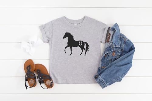 Horse Lover - Horseshoe Horse Silhouette Infant/Toddler/Youth T-Shirt2