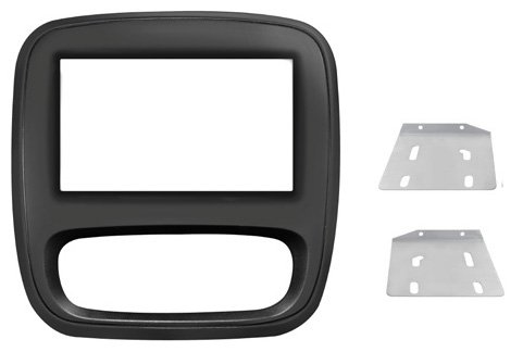 Phonocar 3/706 03706 Mascherina Per Autoradio 2Din Nero Fiat Talento Nissan Nv 300 ‘16, Opel Vivaro ‘14, Renault Traffic ‘14