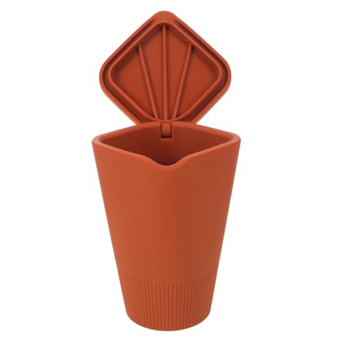 Poubelle de voiture étanche en silicone avec couvercle