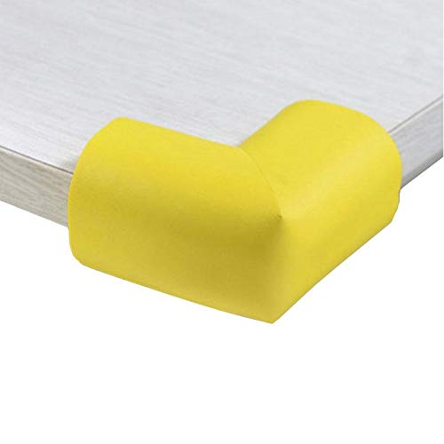 Baby Safety Table Desk Corner Edge Cushions Guard Protector (4 Pcs Have Tape) (Yellow)