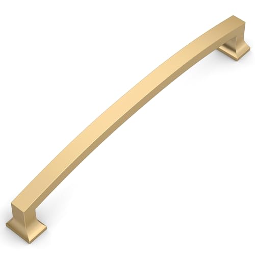 Tiradores para gabinetes de cocina con acabado bronce champán y diseño ergonómico 2