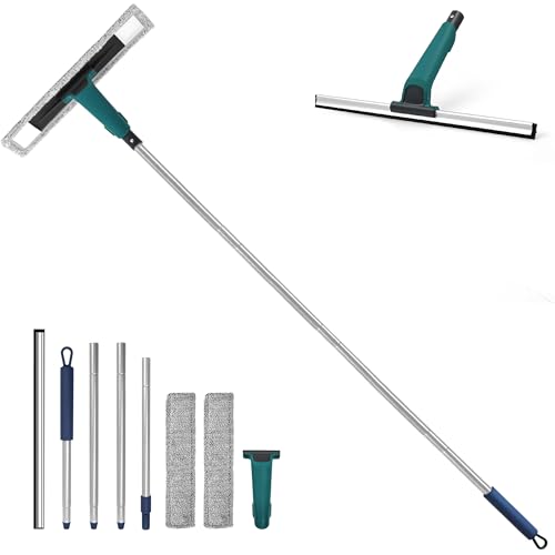 JEHONNスクイジードライワイパー153cm伸縮可能，水切りワイパー風呂ガラスワイパー鏡/窓/地面/壁/天井の水気を掃除