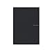 Fabriano EcoQua Notebook, Large, Staple-Bound, Blank, 40 Sheets, Black