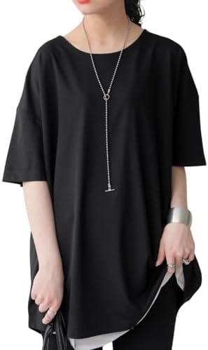 ANTIQUA [アンティカ] Slub T-shirt, Knit Top Women's Solid Short Sleeve Half Sleeve YZ-00100