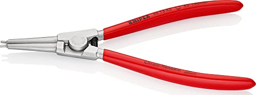 KNIPEX Circlip Pliers for External Circlips on Shafts Chrome-Plated with Plastic Coating 210 mm, 46 13 A3 - Image 2