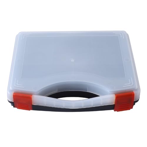Caja de clasificación de tornillos, organizadores de piezas pequeñas con tapa, caja de herramientas de almacenamiento para pernos, tornillos, clavos