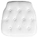 Flash Furniture Hard White Tufted Vinyl Chiavari Chair Cushion 1 Count
