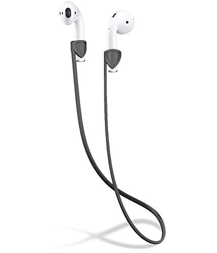 innoGadgets Strap X Compatible avec Les AirPods 1 et 2 / Pro | Sangle en Silicone Lisse - Parfait pour accrocher Les écouteurs sans Fil Autour de Votre Cou - Blanc