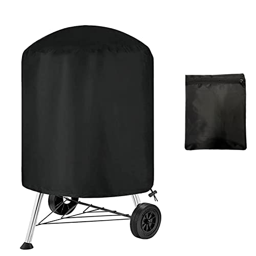 Lohofrnny Funda para Barbacoa Impermeable Redonda, Protector para Barbacoa, Cubierta para Barbacoa 210D Oxford, Impermeable, Anti-Lluvia, Anti-Nieve, Anti-Polvo, Apto para Exteriores (58 × 78CM) Cover