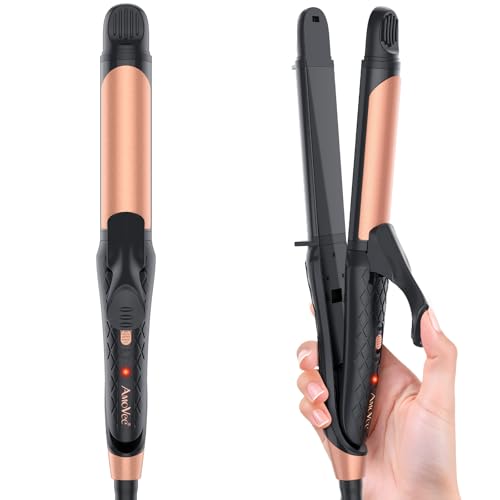 Dual Voltage Curling Iron 2-in-1 Curling Iron 1 Inch,(100V~240V) Dual Voltage Hair Straightener...