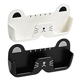 ACOLY 2 Stück Brillenhalter Für Die Wand, Brillen-Organizer Im Katzen-Stil, an Der Wand Montiertes, Nicht Perforiertes Und Druckfestes Präsentationsregal