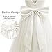 Galluria Flower Girl Dress Girls Dresses Wedding Satin V-Back Pearls for Pageant Prom Ball Gowns Party Ivory120