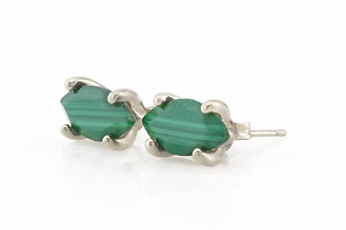Boucles d'oreilles unique en malachite, cadeau idéal pour elle - 5
