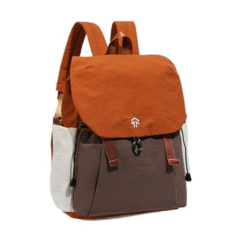 JWYTA Japanese Style Travel Backpack Outdoor Hiking Camping Rucksack TrendySchool Bag for Commuting City Exploring Adventures (Orange,Medium)