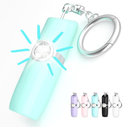 Securityman Personal Alarms for Women | Safety Alarm Keychain (Loud 130dB Siren and SOS Strobe Light) Everyday Self Defense Security Alarm Protection Device (Teal)