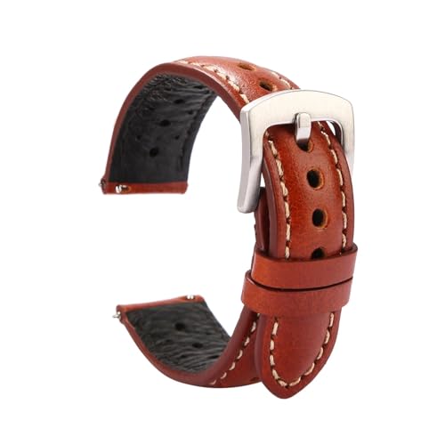 [] EDVENA nhChvʋCvoh 18mm 19mm 20mm 22mm Y fB[X ICbNX{vXgbv voh ANZT[(Brown,18mm)