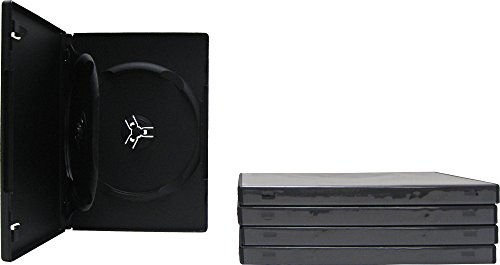 SquareDealOnline - DV2R14BKWT - Standard 14mm DVD Cases - 2 Disc Capacity