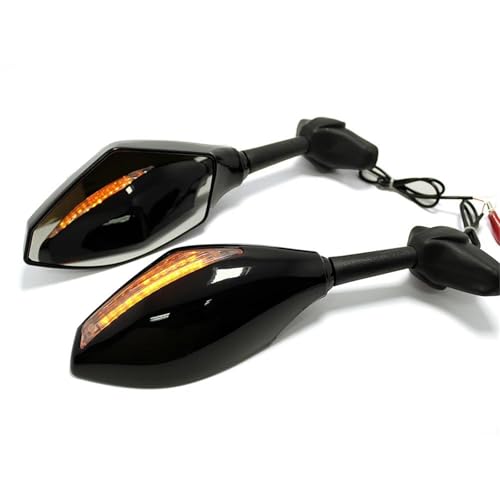 Espejos con intermitentes motocicleta CBR600RR Hayabusa GSXR600 retrovisor 2