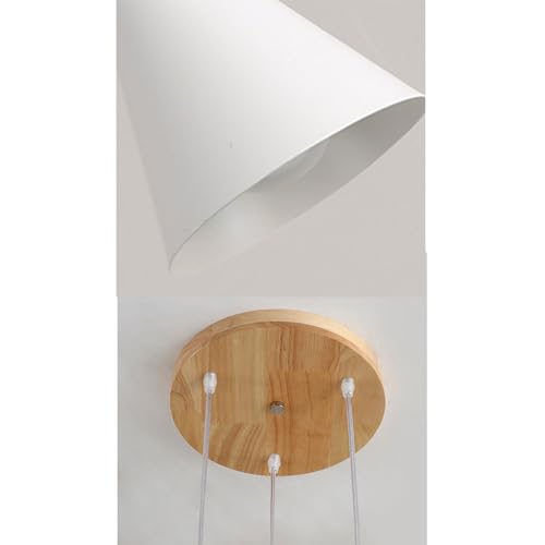 Lámpara triple nórdica industrial multicolor para mesa comedor y cocina 4