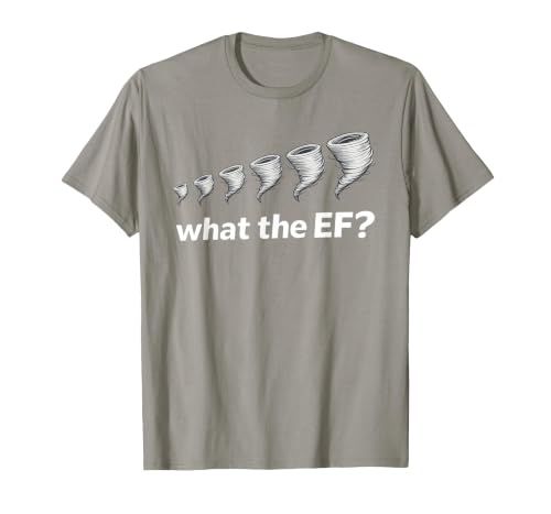 What the EF Scale? Tornado Storm Chaser Meteorology Humor T-Shirt, Men, Slate Grey, XX-Large