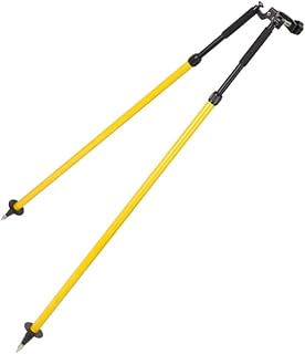 Bipod Surveying Thumb Realease, Aluminum Bipod for Prism Poles Land Survey GPS Poles of Total Station GPS GNSS Rods - zomeyome