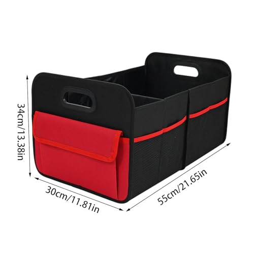 Bac de stockage pour coffre automobile imperméable de grande capacité avec poignées - 3