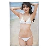 牧野真莉愛セクシーグラビア水着画像ポスター タペストリー 壁アートホーム バスルーム 寝室 オフィス装飾 プリント芸術作品40"x60"
