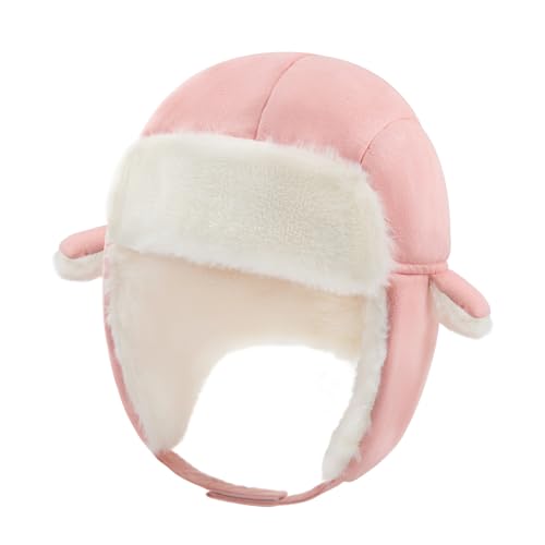 Image of BAVST Winter Trapper Hat for Boys Girls Waterproof Warm Baby Toddler Ushanka Fleece Beanie Hats for 6M-6T