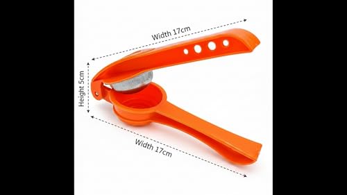 Image of Heavy Duty Manual Lemon Squeezer | Hand Press Citrus Juicer with Deep Bowl Design | Non-Slip Grip | Seed-Free Juice Extractor for Lemon, Lime & Orange | Kitchen Tool