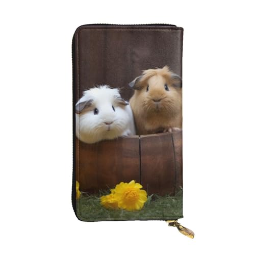 Guinea Pigs Wallet For Women Men Clutch Rfid Blocking Leather Wallets Large Capacity Purse Credit Card Holder Money Case With Zipper Phone Holder Long Travel Purse